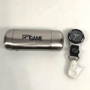 SpyGame Tomax Belt Clip Watch Precision Compass W/Case Japan Collectible Outdoor